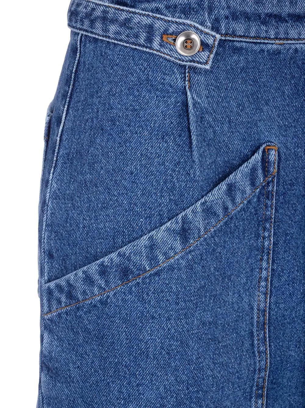 A.P.C. High-Waisted Denim Mini Skirt