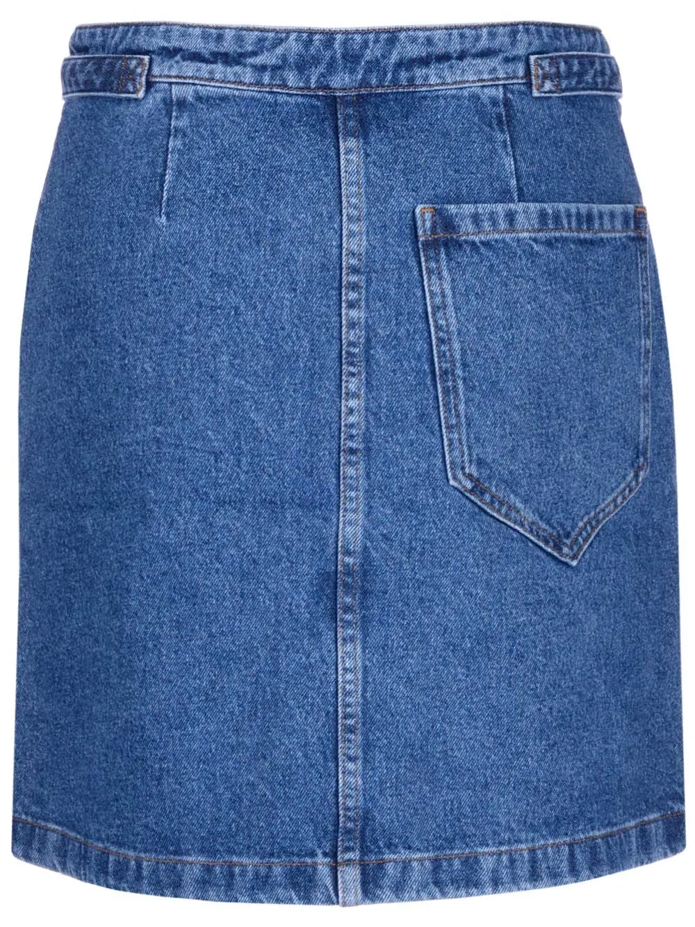 A.P.C. High-Waisted Denim Mini Skirt