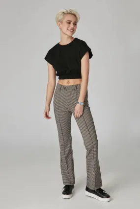 Azure High Rise Jacquard Pant