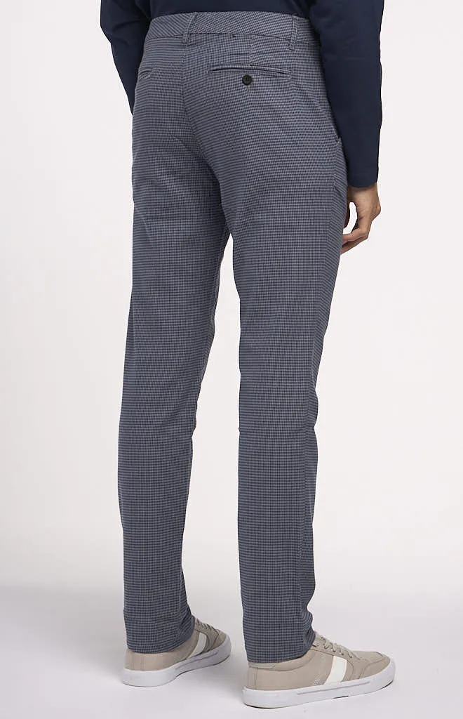 Ben Sherman Tonal Houndstooth Slim Flat Front Pant