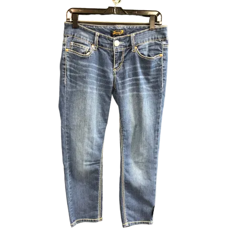 Blue Denim Jeans Skinny Seven 7, Size 4