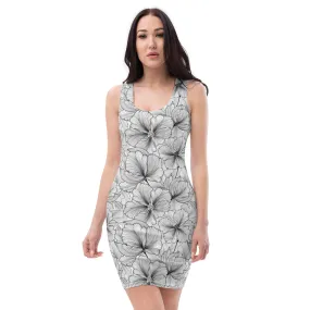 Bodycon Dress Patterns Flowers (Glamourange Luxury Bodycon Dresses Pattern for Women - 0014)