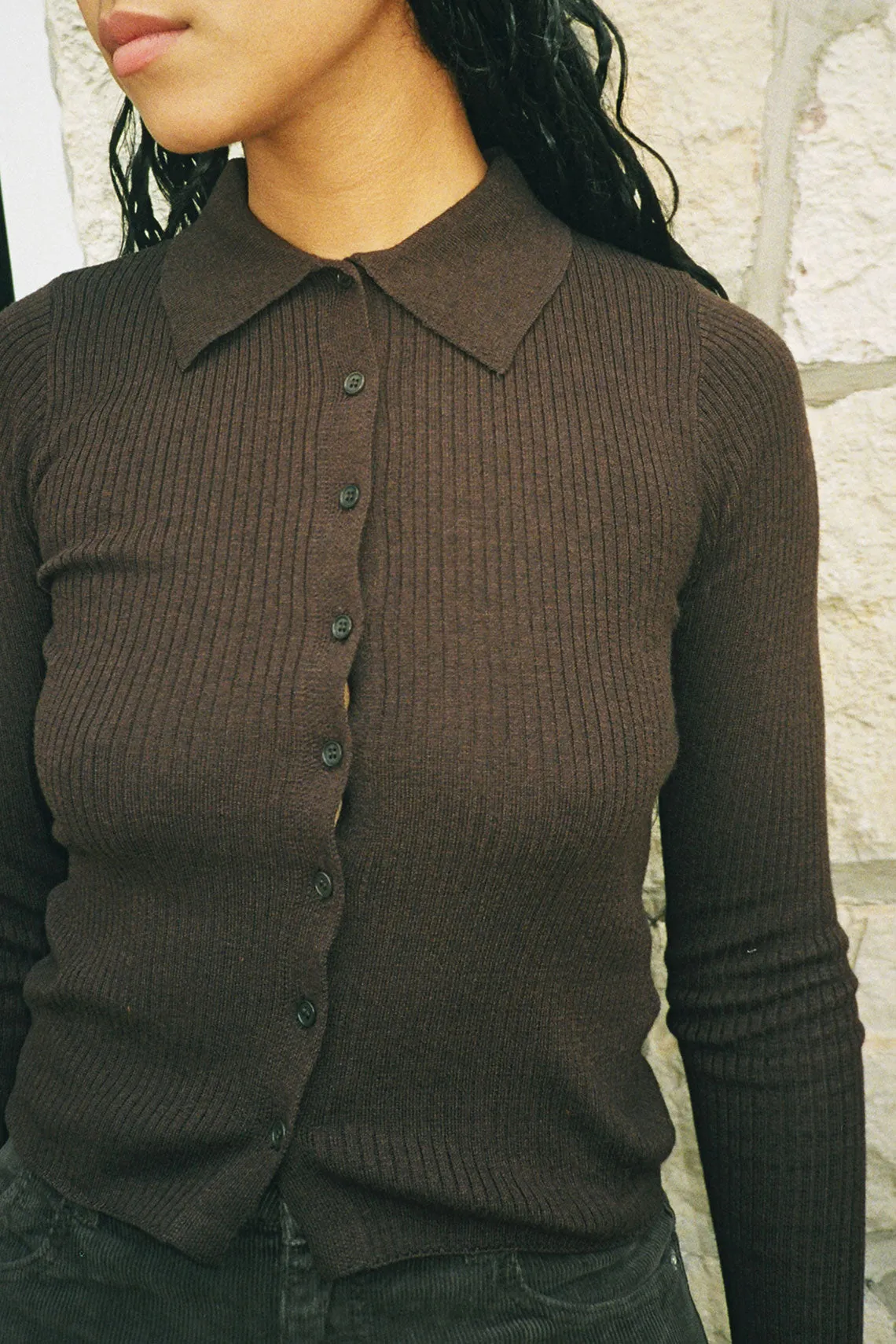 Brown Caroline Top