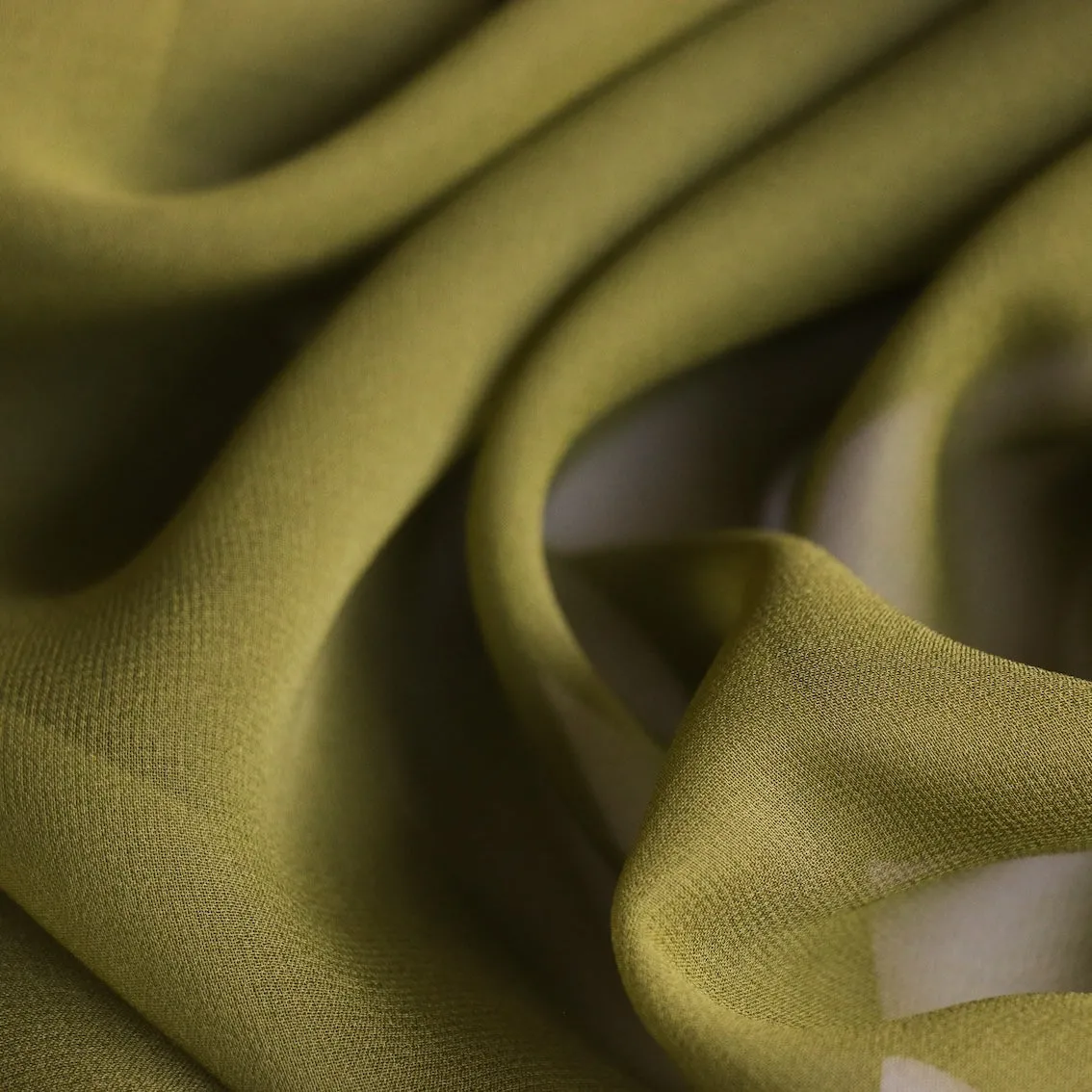 Chartreuse Silk Georgette