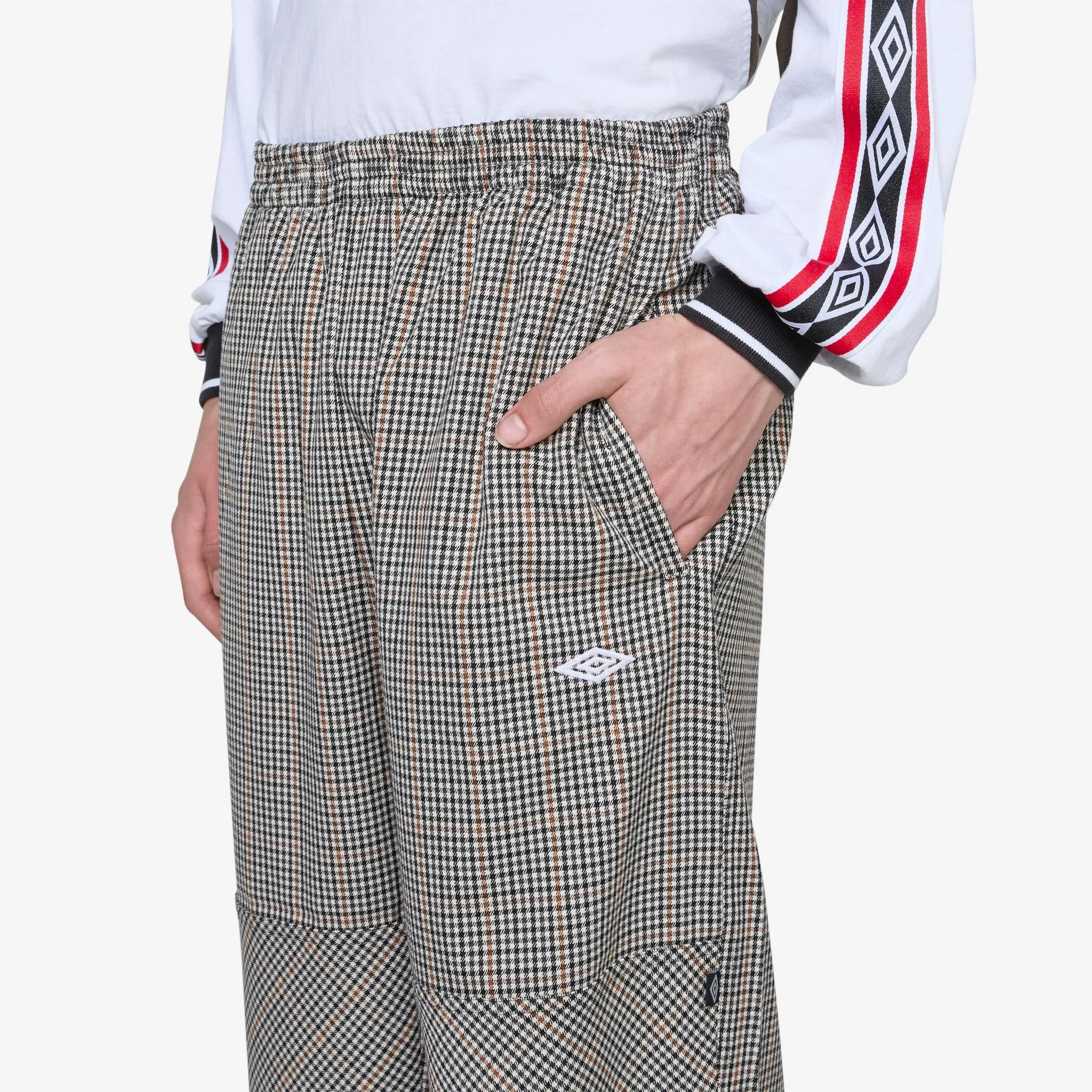 Club Check Pants Black White