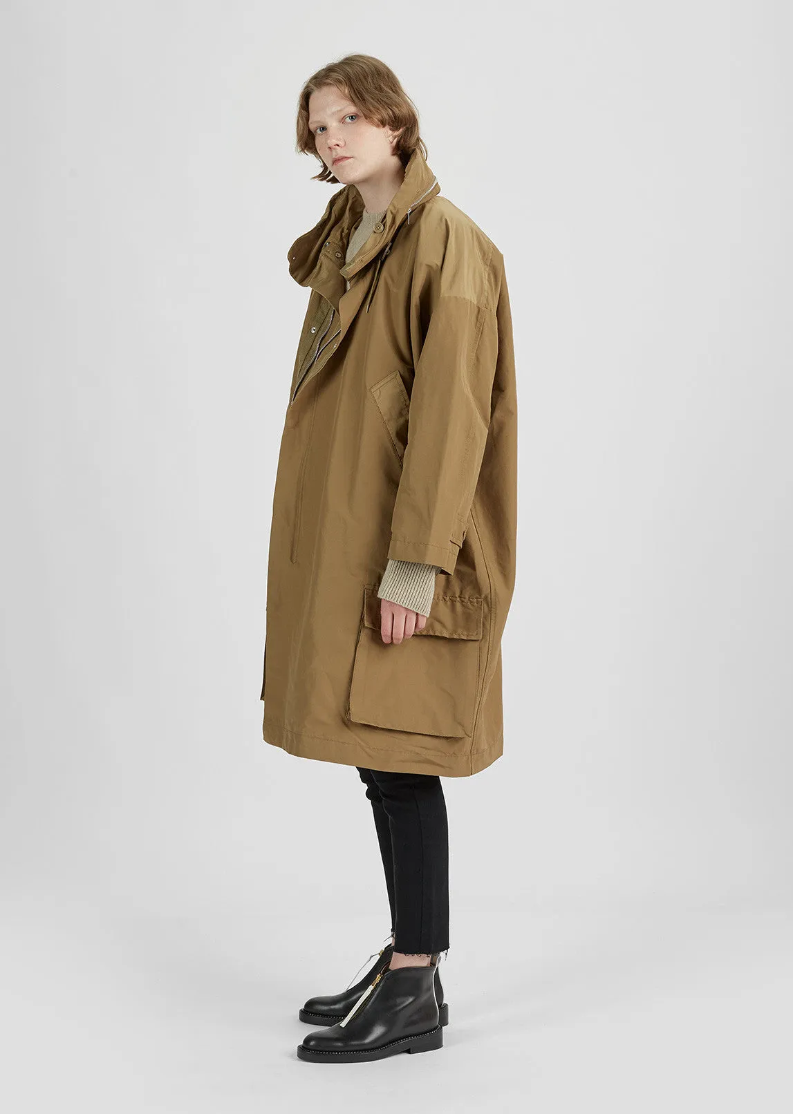 Cotton-Blend Grosgrain Parka