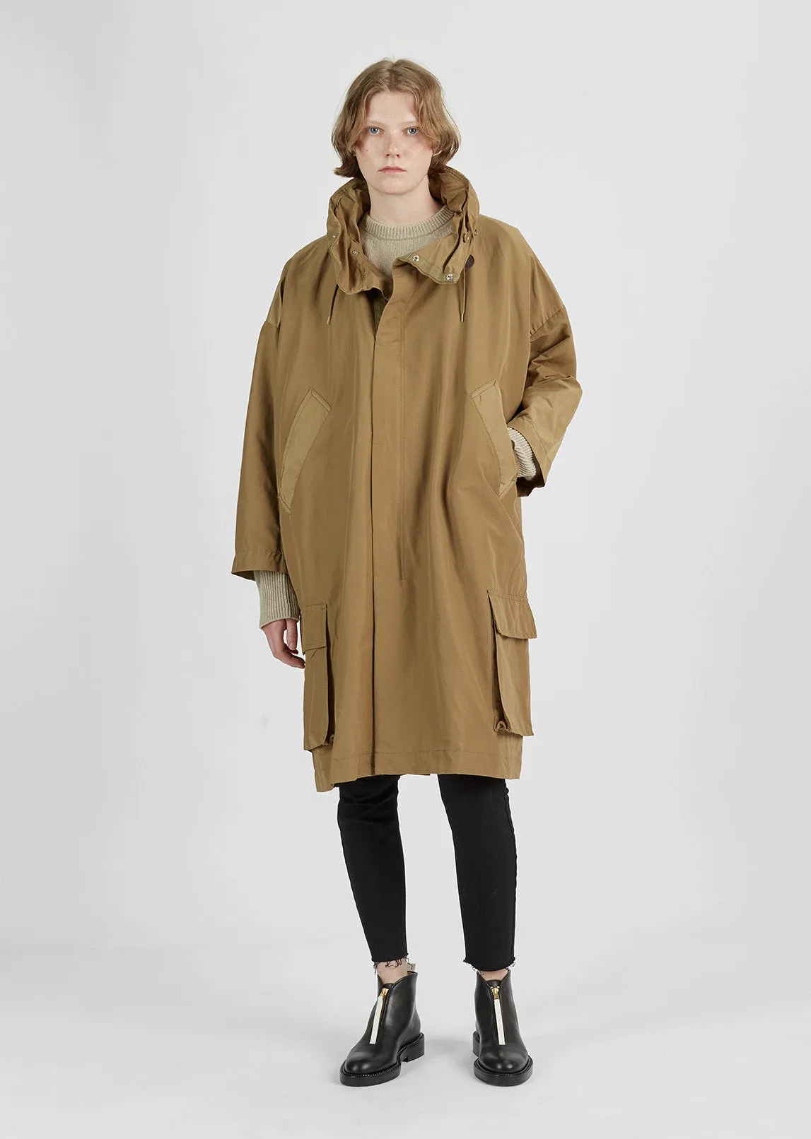 Cotton-Blend Grosgrain Parka