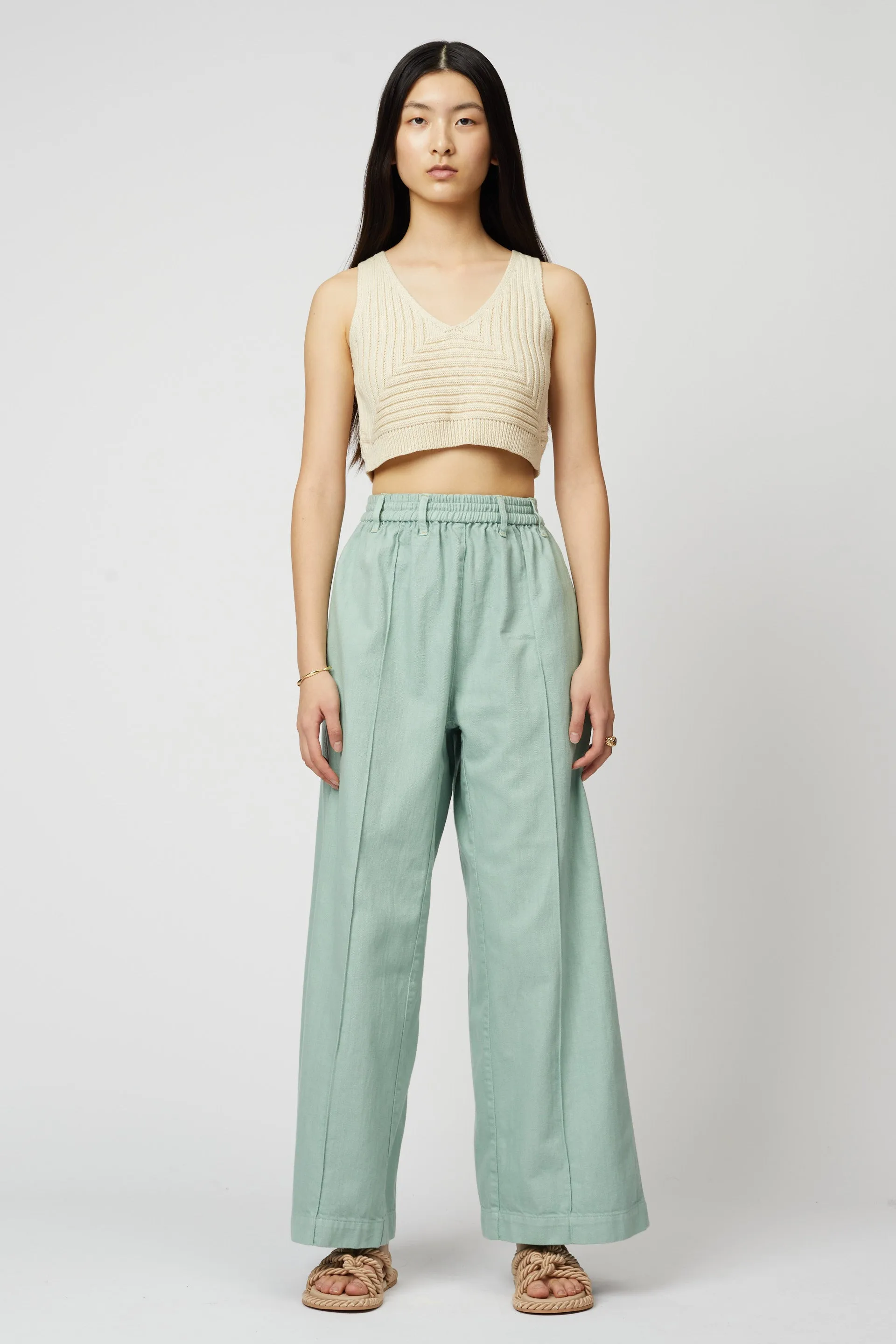 CROPPED RIB TOP