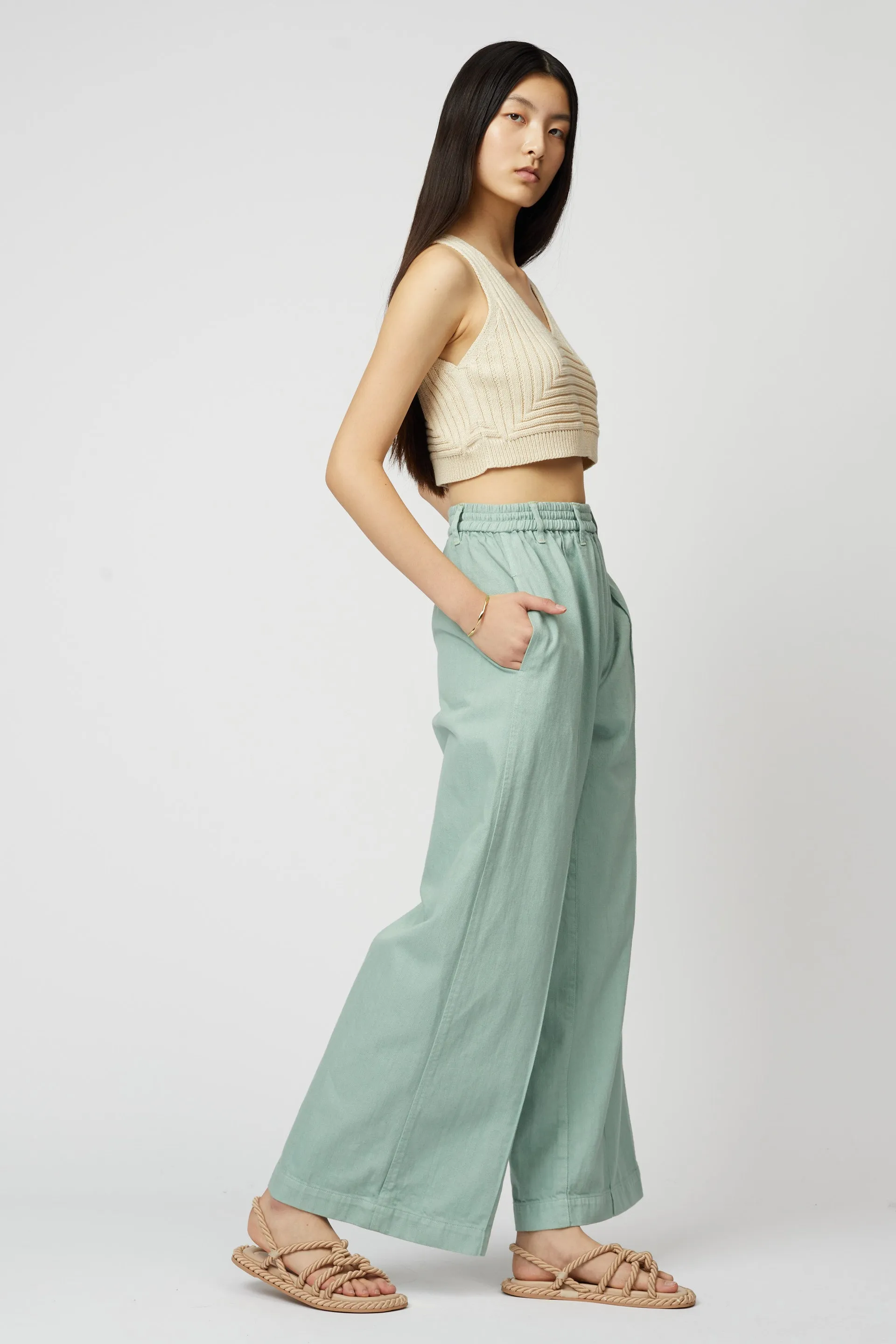 CROPPED RIB TOP