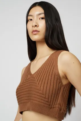 CROPPED RIB TOP