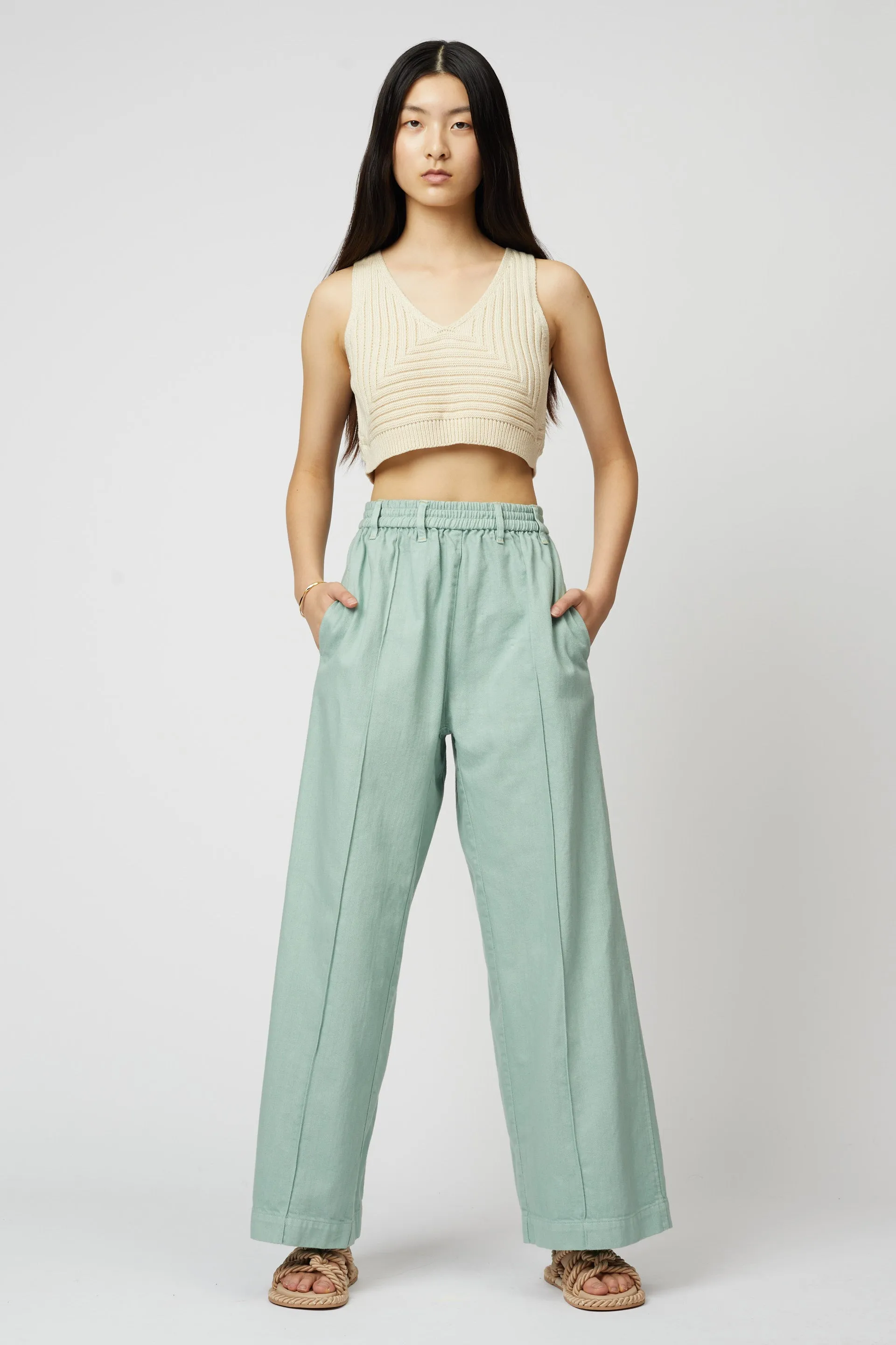 CROPPED RIB TOP