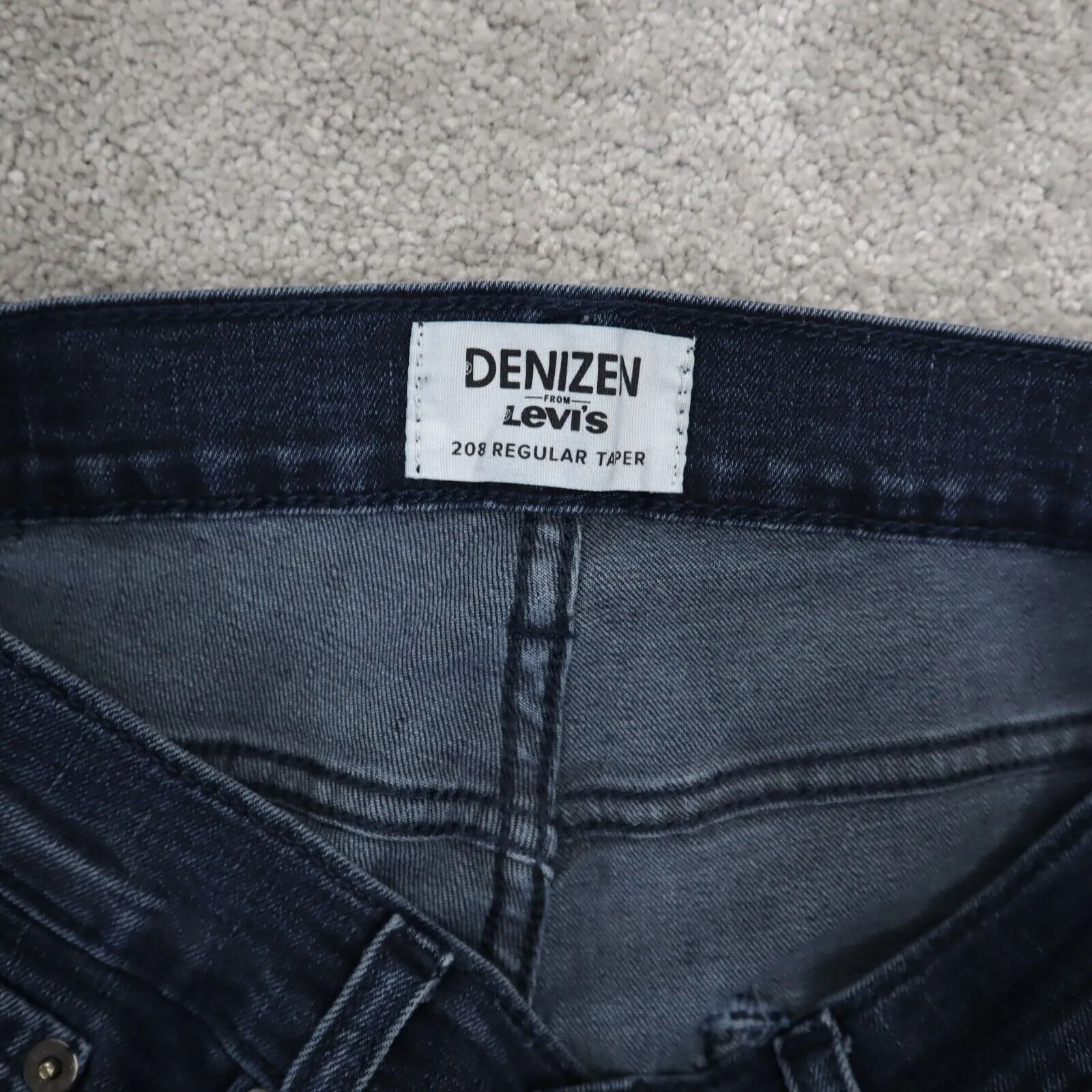 Denizen From Levis Mens Skinny Jeans High Rise Five Pockets Design Blue W29XL32