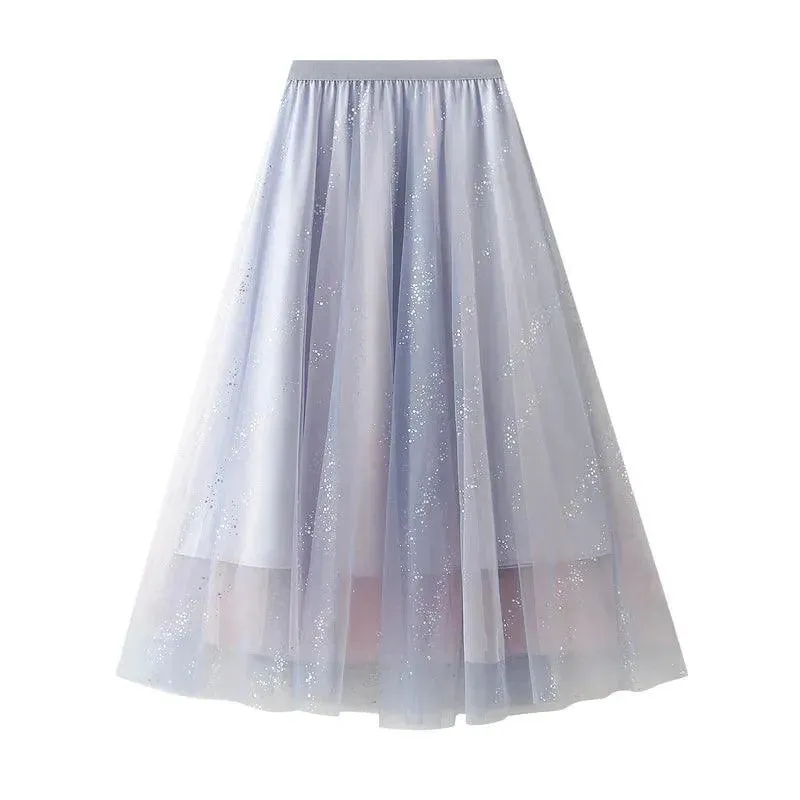 Fairy Style High-Waisted A-Line Skirt