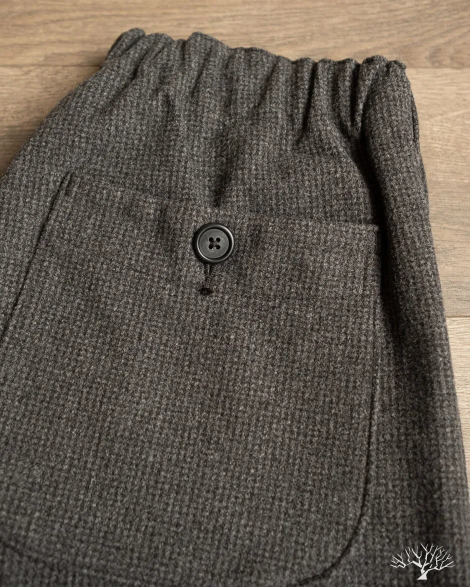 French Work Pants - Houndstooth Charcoal Grey