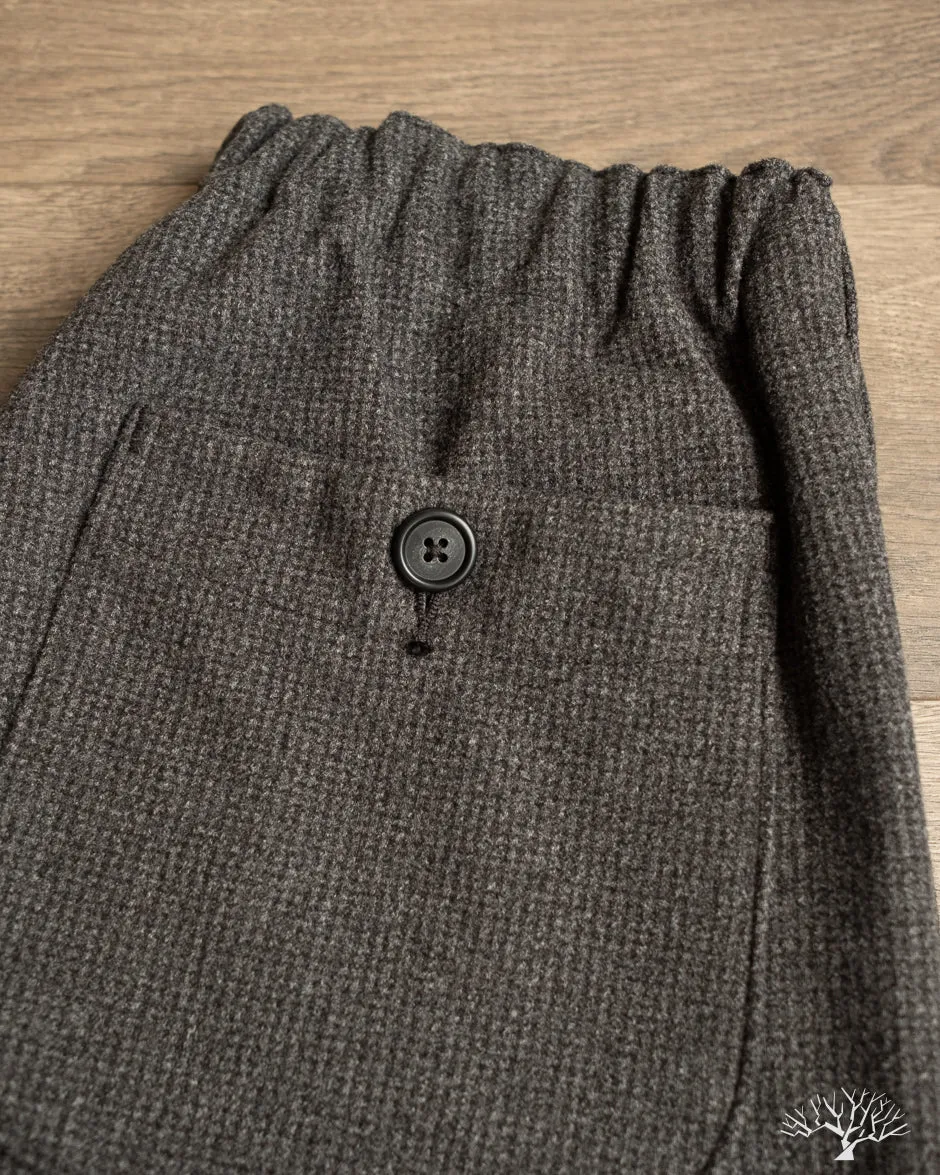 French Work Pants - Houndstooth Charcoal Grey