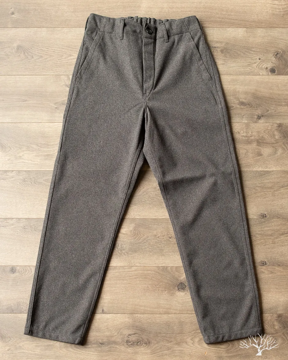 French Work Pants - Houndstooth Charcoal Grey