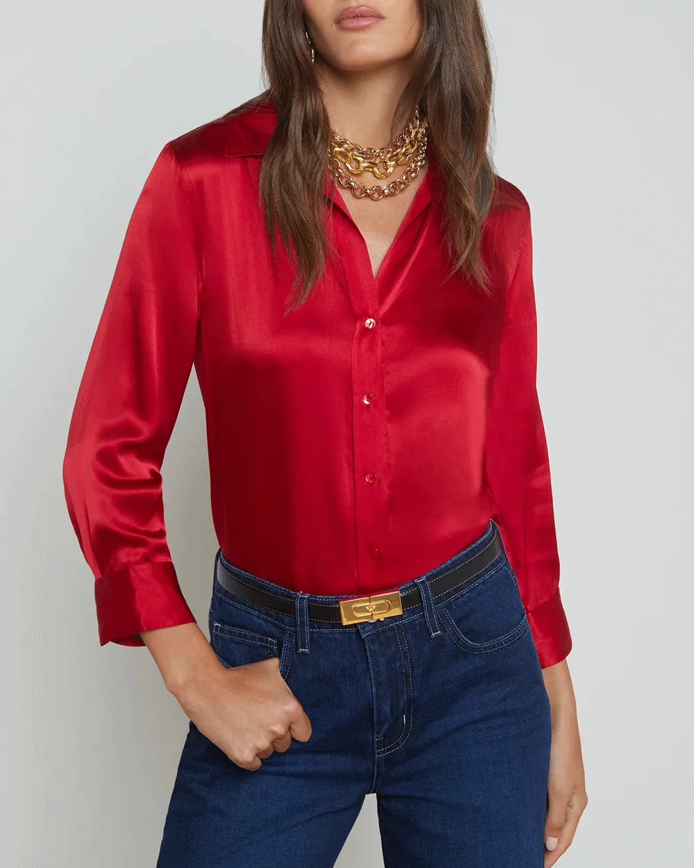 Garnet Red Dani Blouse