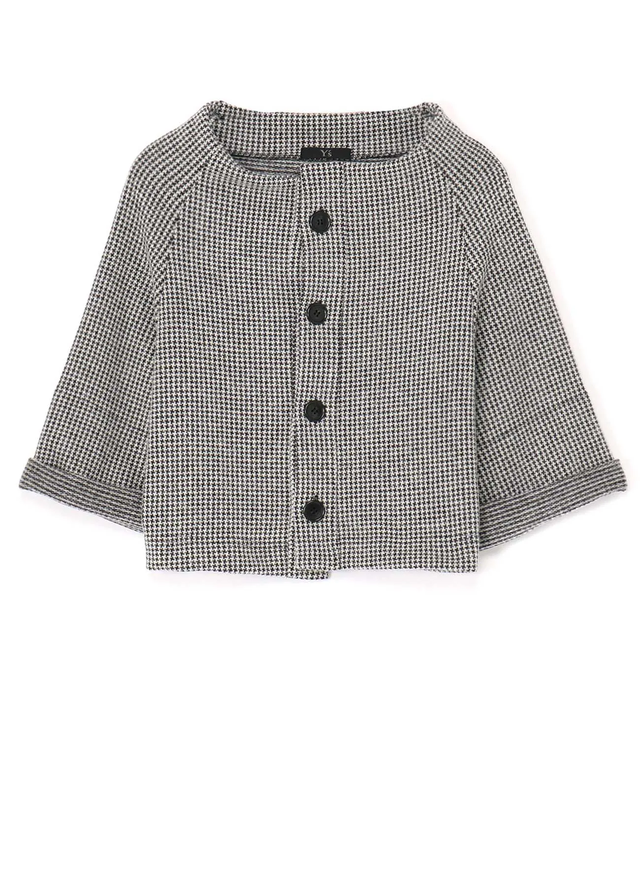 HOUNDSTOOTH JACQUARD 4-BUTTON JACKET