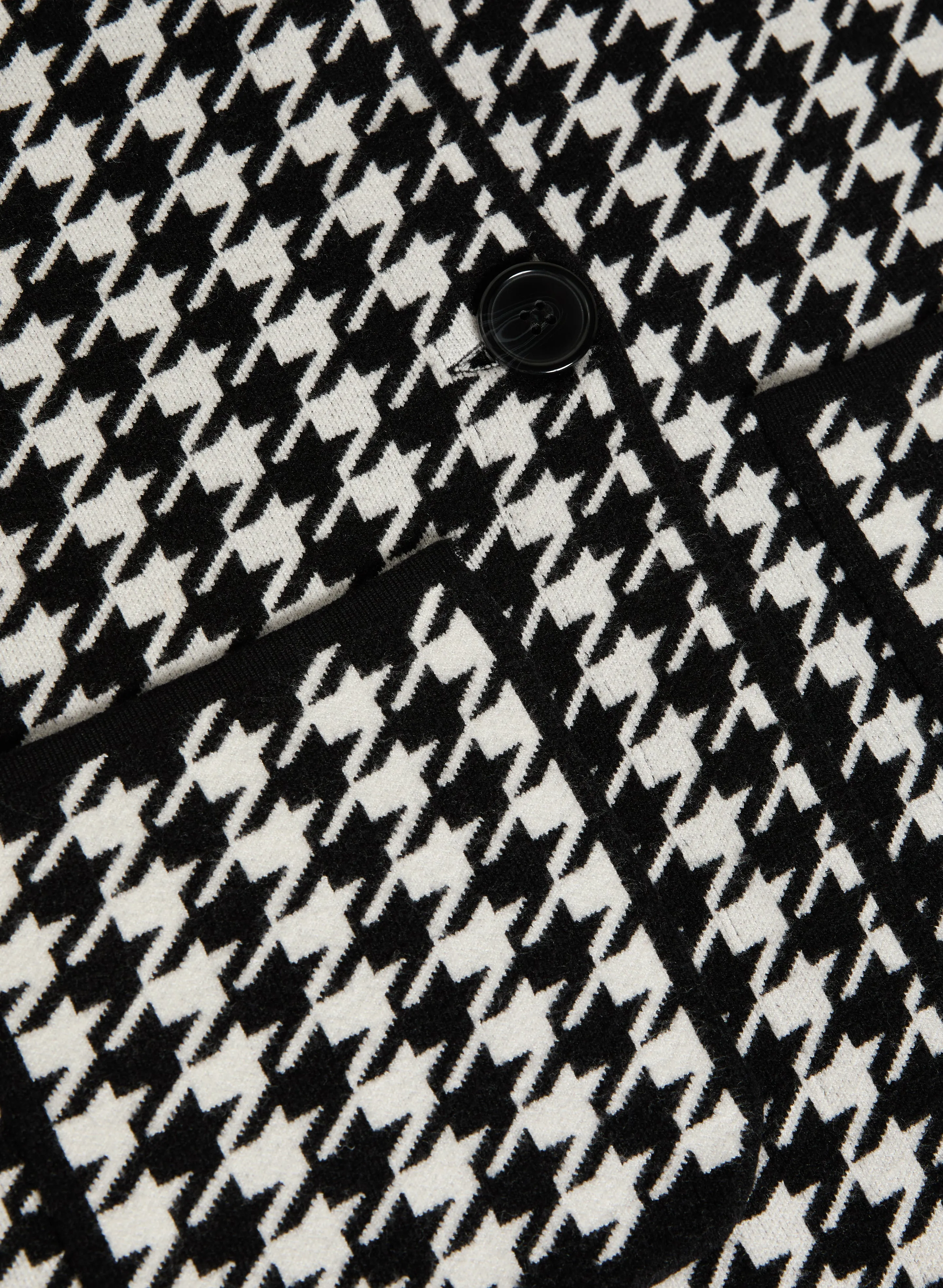 Houndstooth Print Coatigan