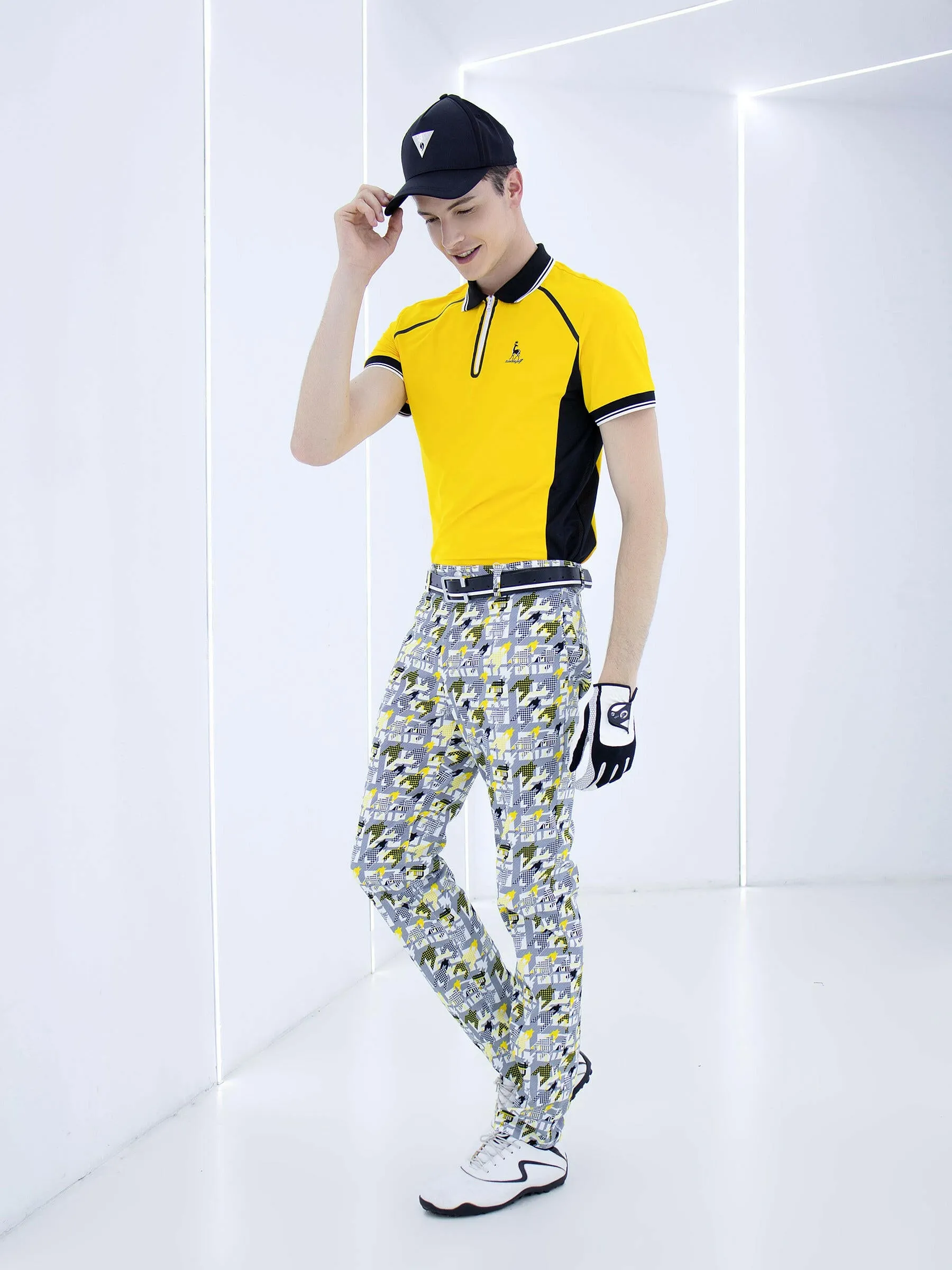 Houndstooth Slim Pants