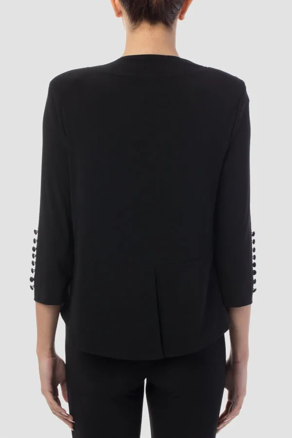 Joseph Ribkoff Black Tuxedo Bolero