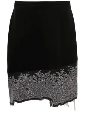 JWAnderson glitter-detail asymmetric skirt