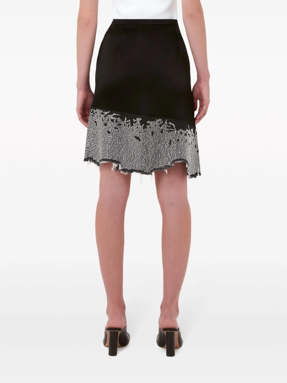 JWAnderson glitter-detail asymmetric skirt