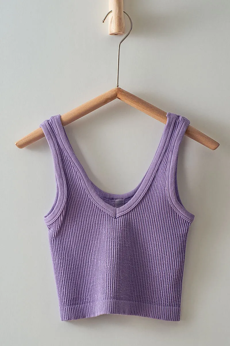 Mia Seamless Ribbed Crop Tank