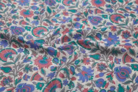 Multicolour 60 Gram Printed Silk Crepe Fabric