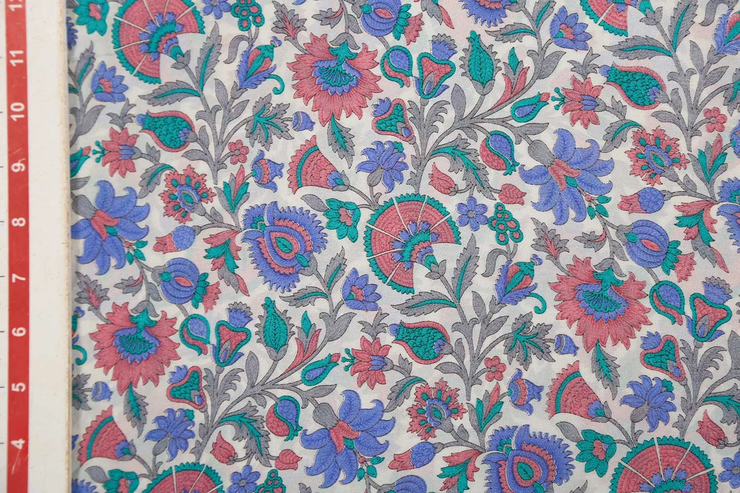 Multicolour 60 Gram Printed Silk Crepe Fabric