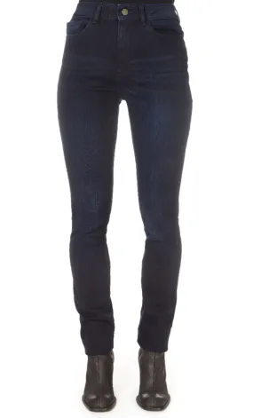 'Nina Pierre' Dark Blue High Waisted Jeans