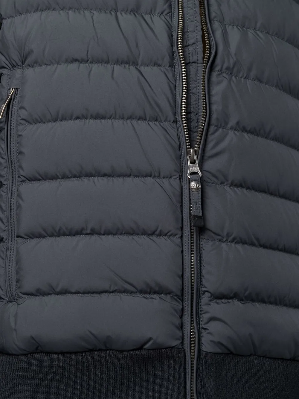 padded down hooded jacket