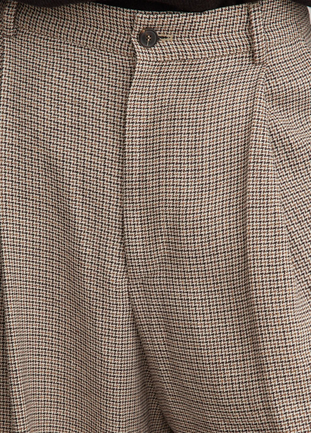 Pepper Linen Houndstooth Pants