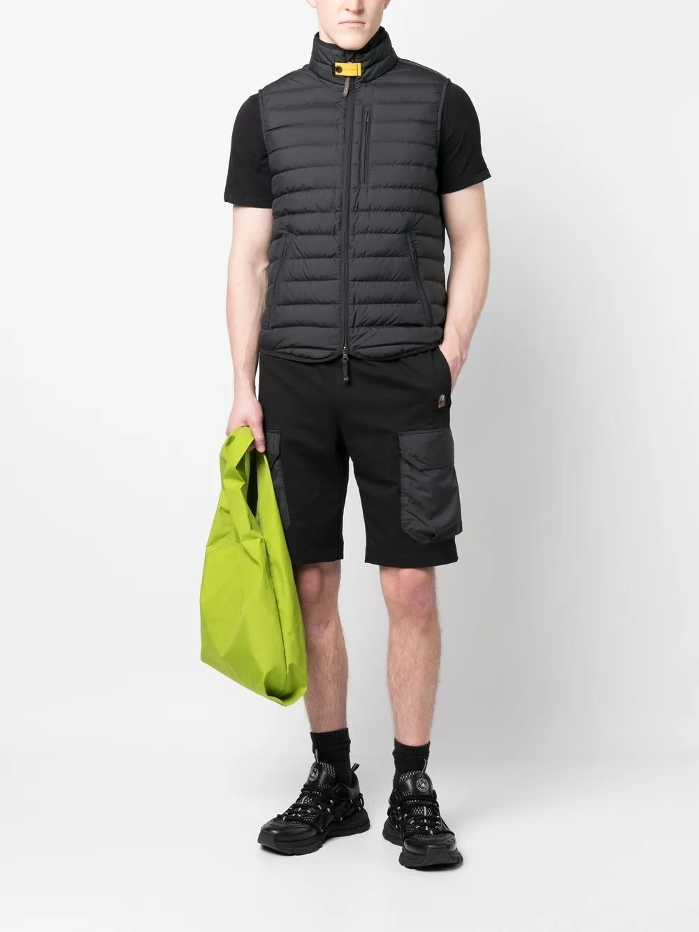 quilted zip-up gilet