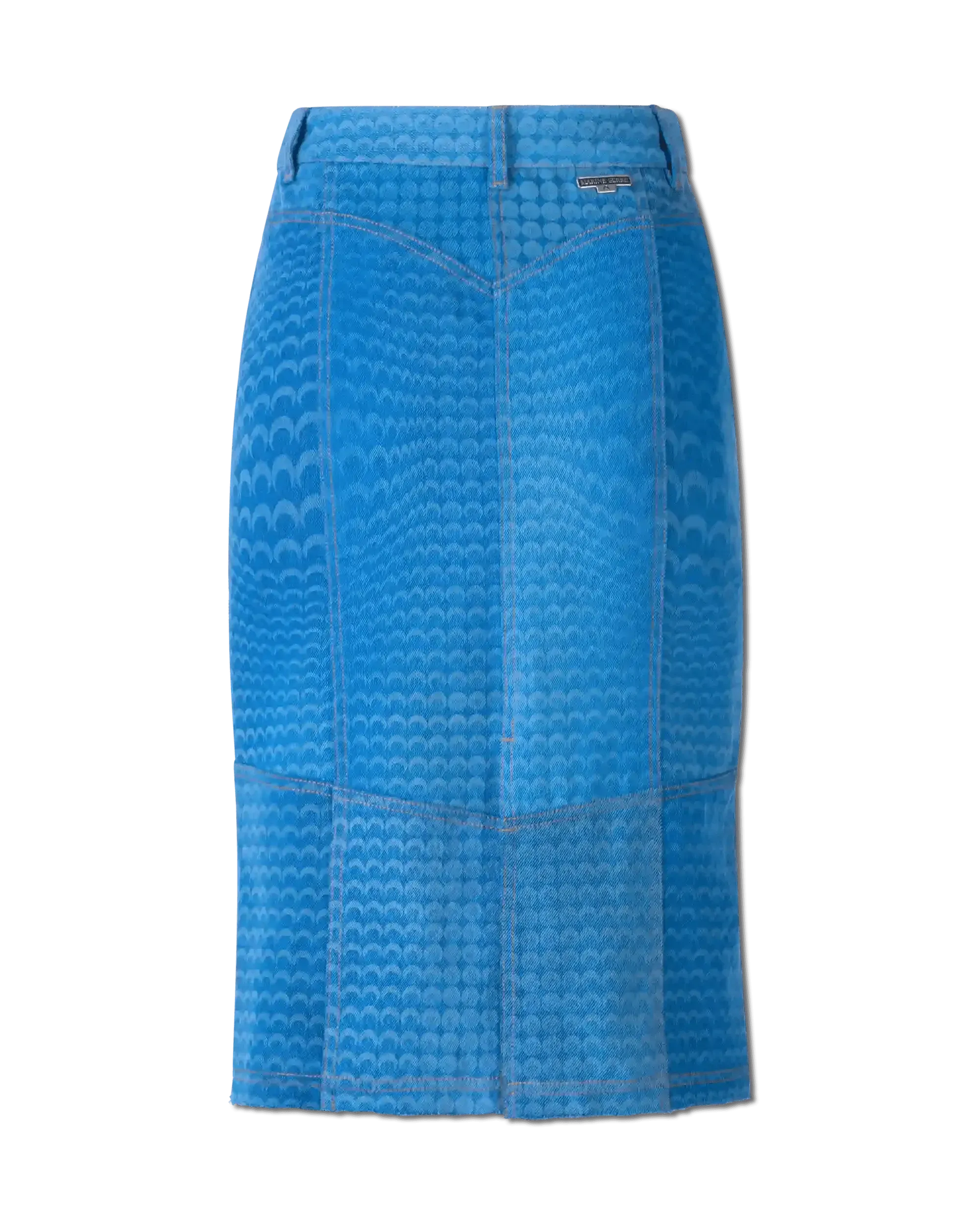 Regenerated Denim Moonfishskin Skirt