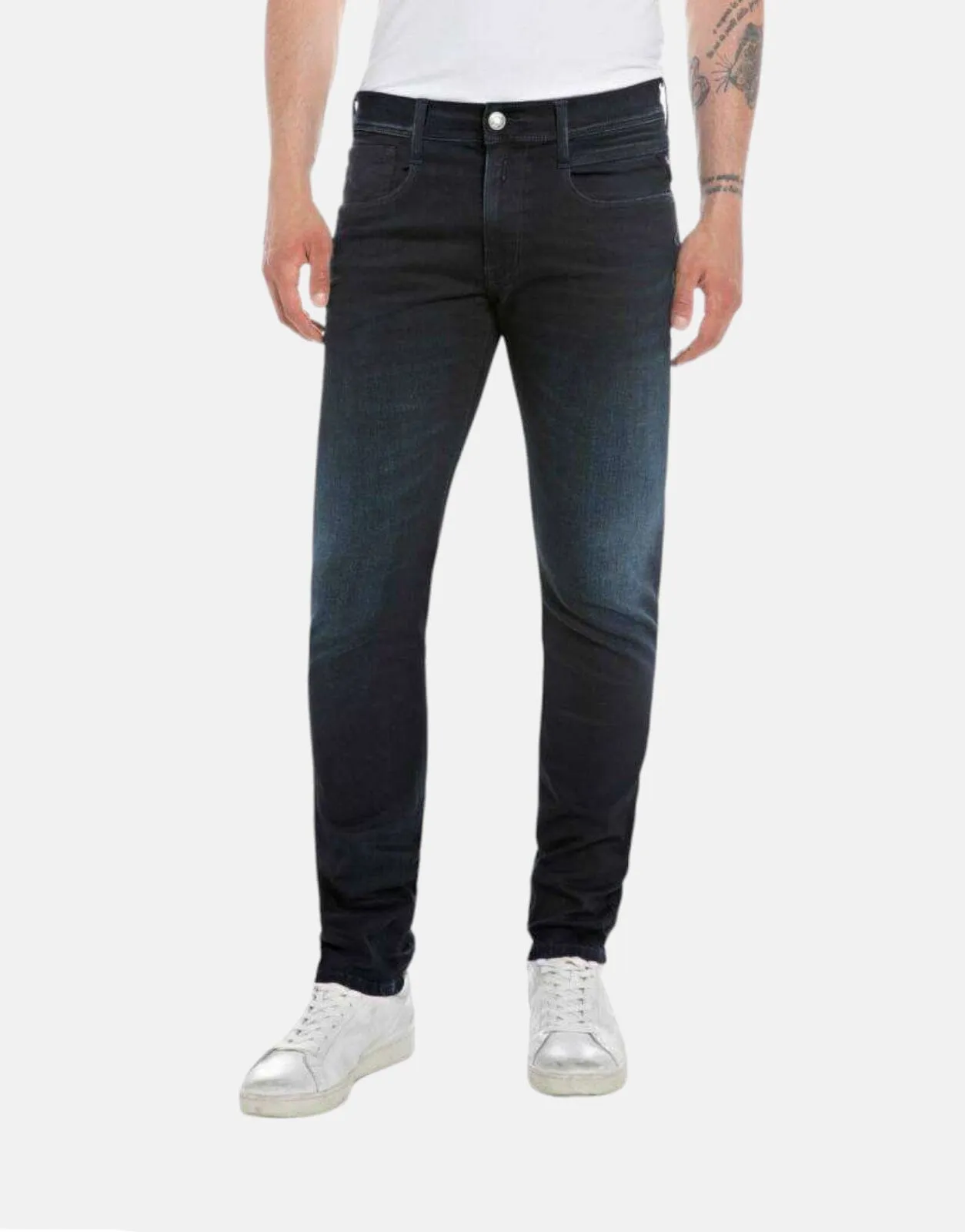 Replay Jondrill Skinny Recycled Dark Blue Jeans