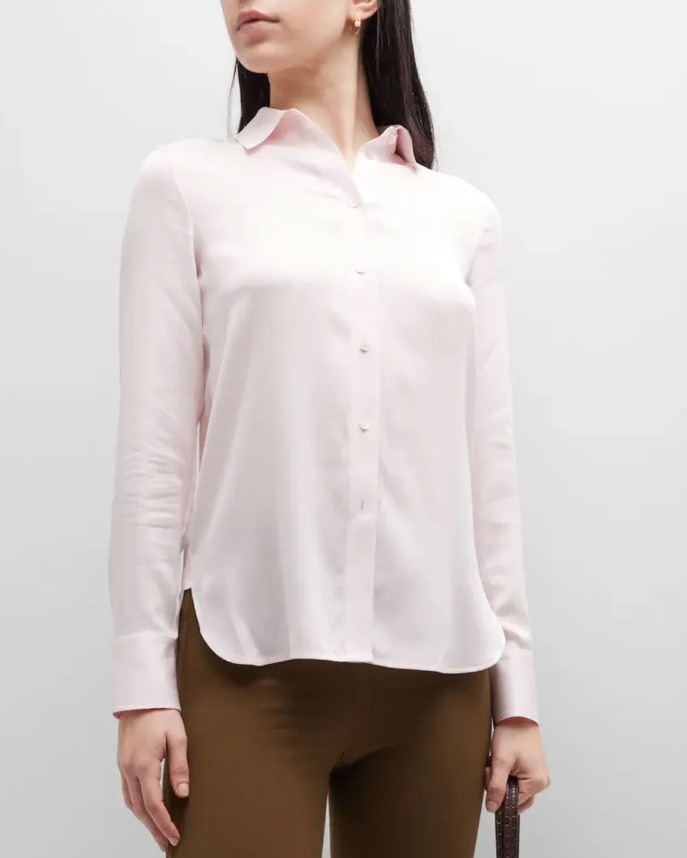 Rosewater Slim Fitted Blouse