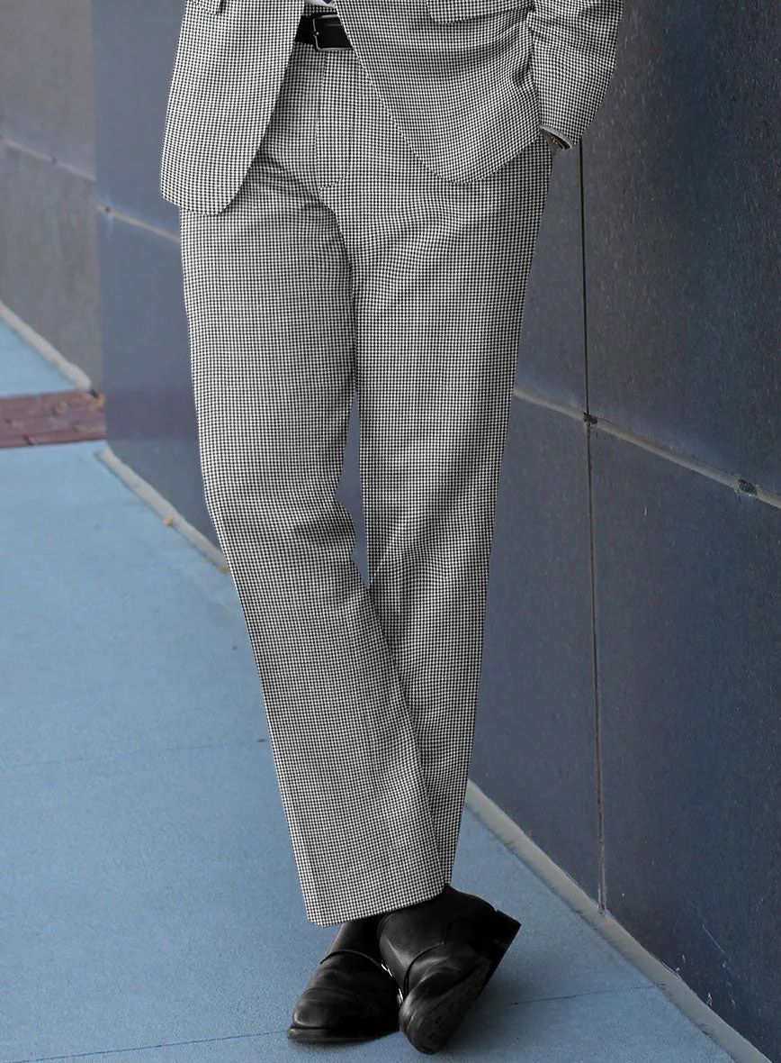 Scabal Belisa Houndstooth BW Wool Pants