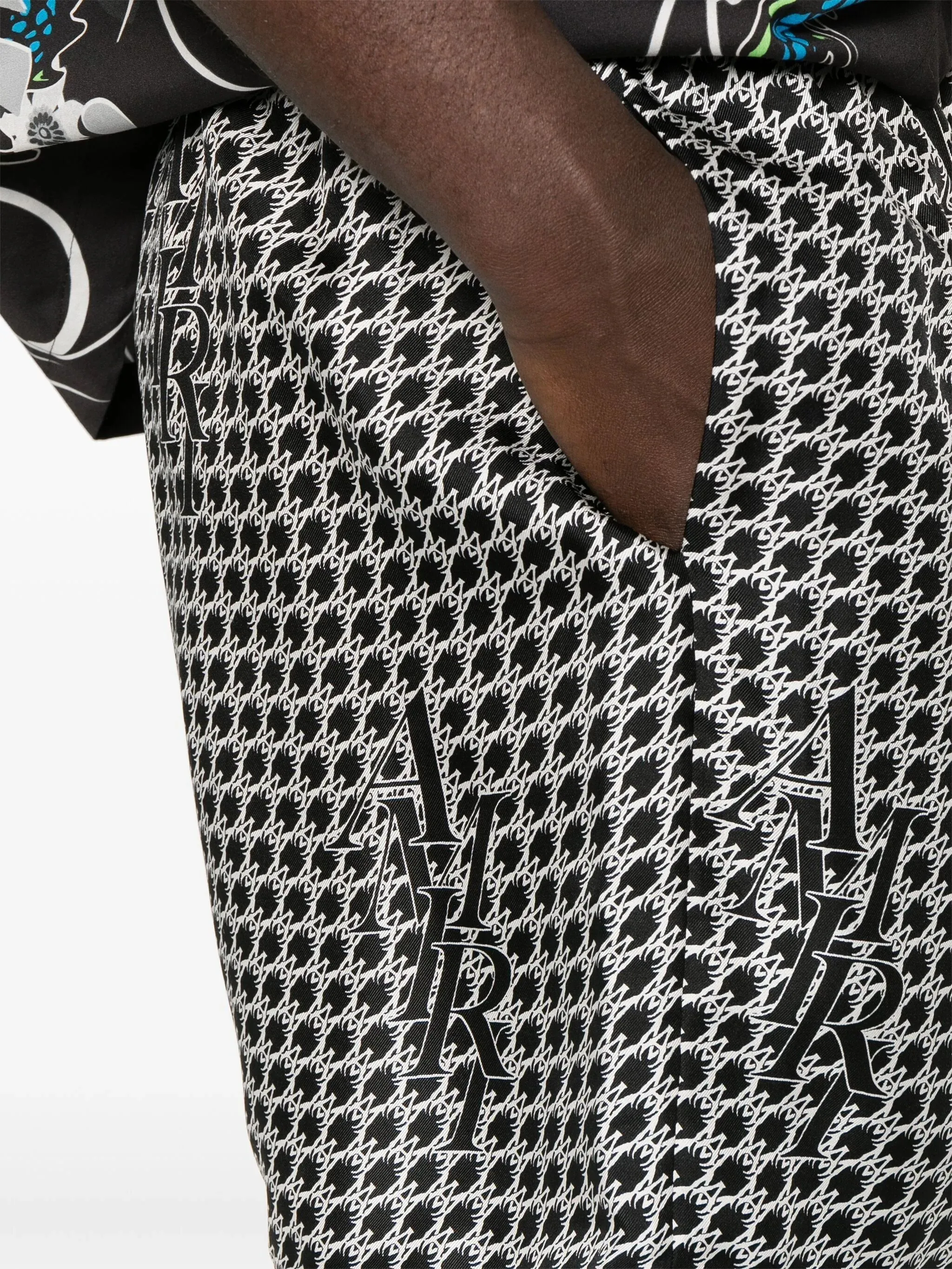 Staggard Houndstooth Shorts