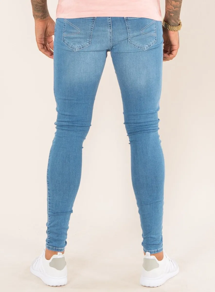 Super Spray On Skinny Jeans - Light Wash