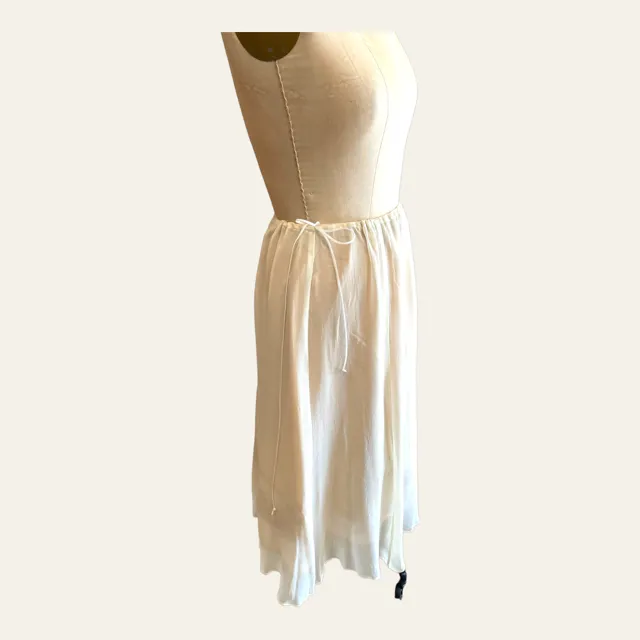 Tie-Waist Overskirt - Ivory - Best Seller