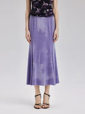 Velvet High-waisted Mermaid Skirt