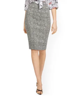 Whitney High-Waisted Pull-On Skirt - Crosshatch