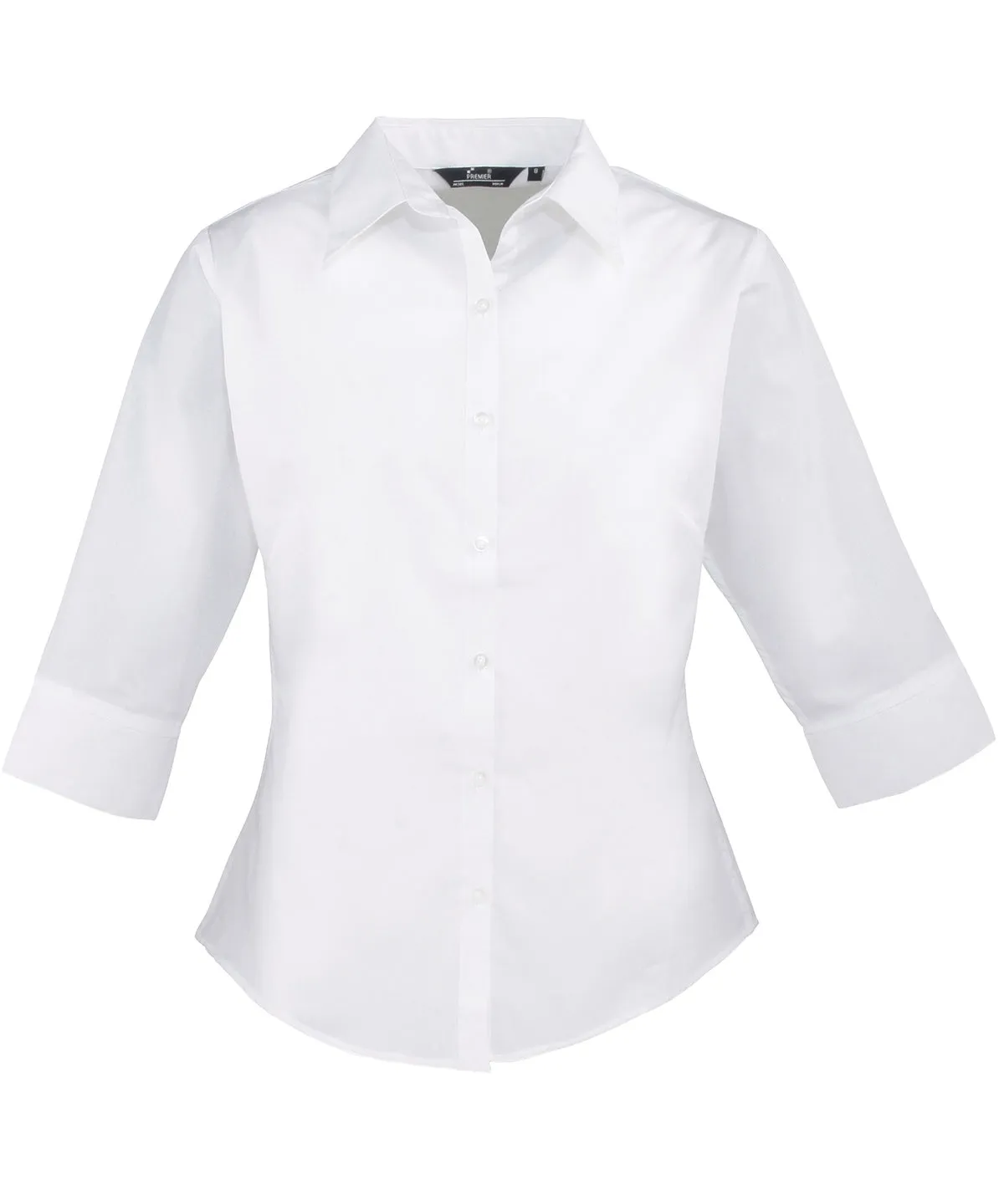 Women's ¾ sleeve poplin blouse