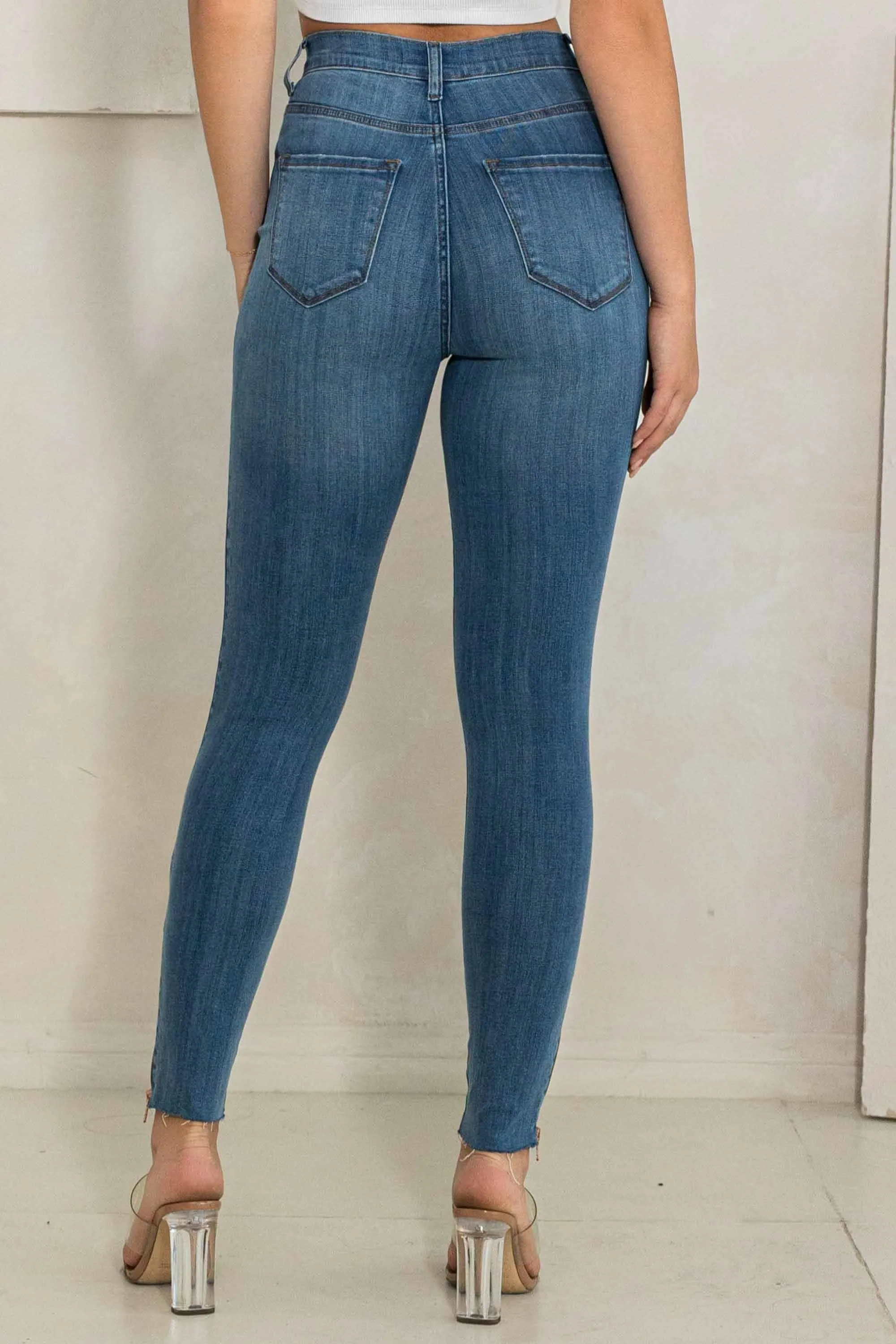 Zip Skinny Jeans